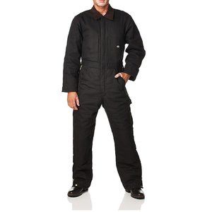NWT Dickies Men's Insulated Blended Duck Full Coverall Black Size XLS $170 BB354